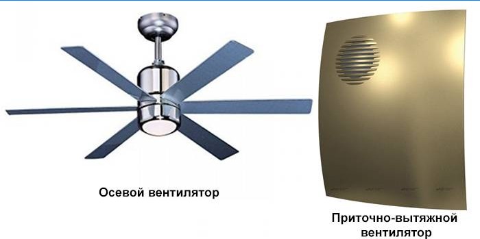 Ventilatoare axiale și de alimentare și evacuare