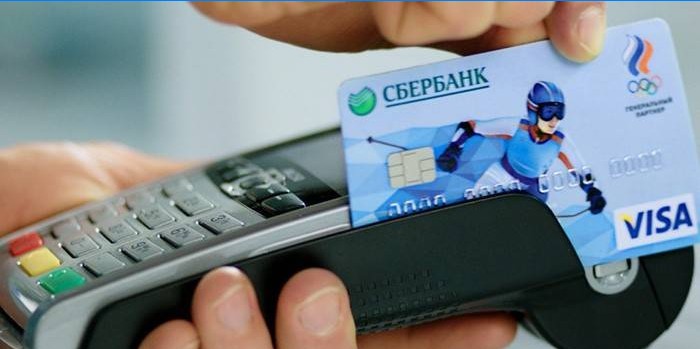 Plata mărfurilor cu cardul Sberbank