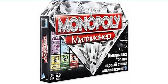 Joc de masă Monopoly Millionaire într-o cutie