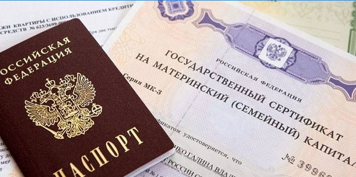 Pașaport cetățean și certificat de maternitate