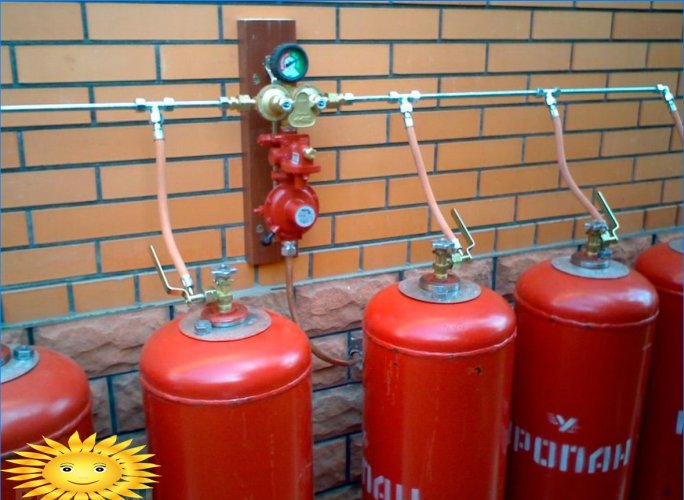Încălzirea unei case private cu butelii de gaz