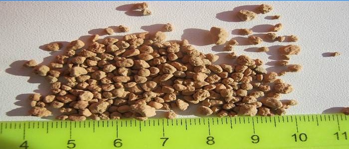 Umplere de granule și centimetru