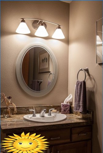 Oglindă peste chiuveta din baie: pro și contra