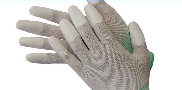 Mănuși din nylon acoperite cu poliuretan