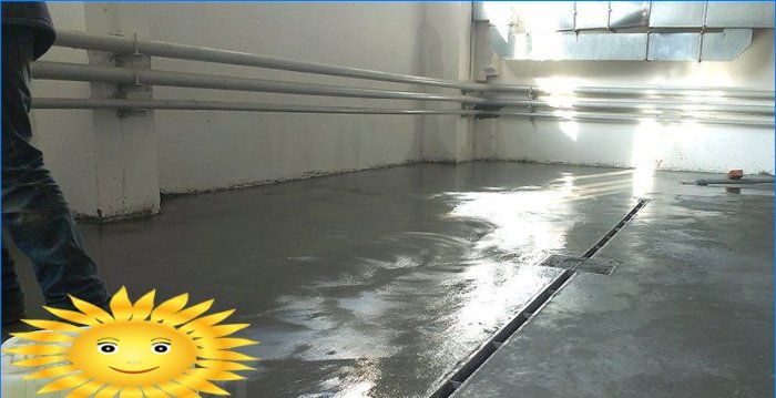 Podea garaj: impregnare poliuretanică și acoperire din beton