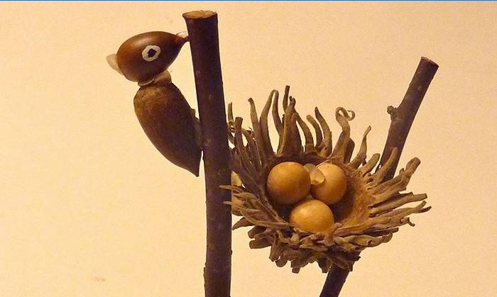 Baby Acorn Craft - Woodpecker