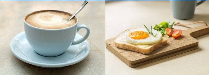 Cafea și mic dejun Sandwich
