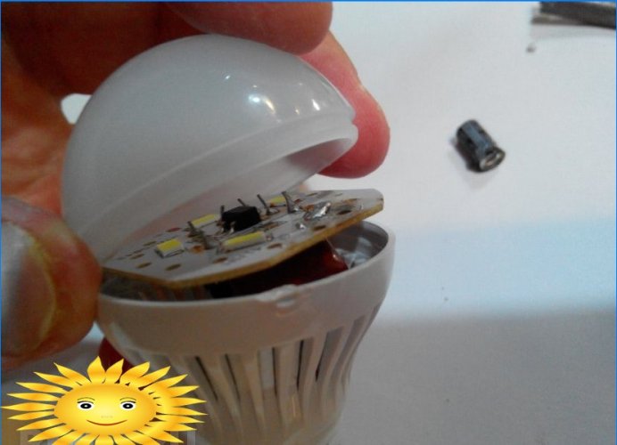 Reparație lampă LED DIY