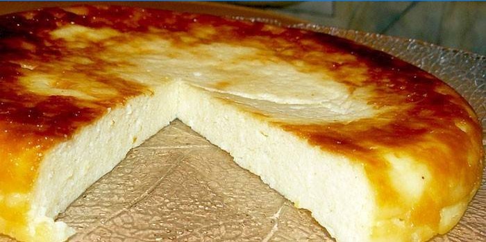 Caserola cu brânză de căsuță la cuptor cu amidon