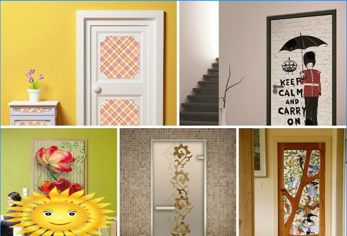 14 idei pentru decorarea unei uși interioare