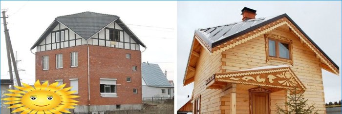 Acoperișul casei private: acoperișurile din Sudeikin