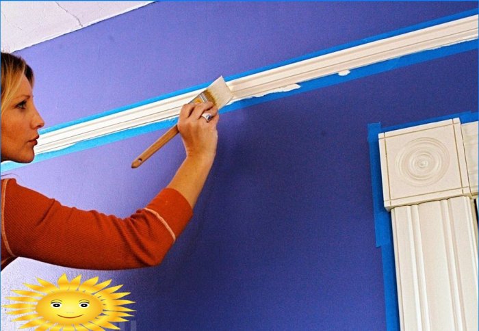 Cum să pictezi un plinte de tavan