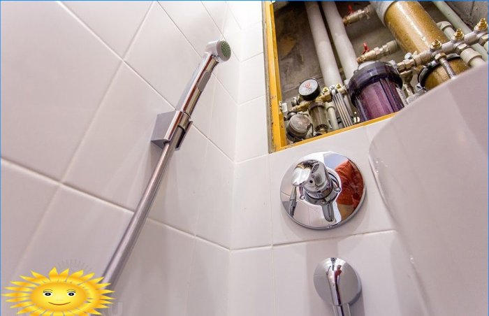 Instalarea unui duș igienic pentru instalare ascunsă