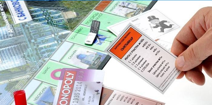 Carte obiect în joc Monopoly