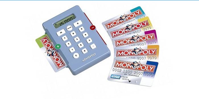 Terminalul de plată din jocul Monopoly și carduri bancare