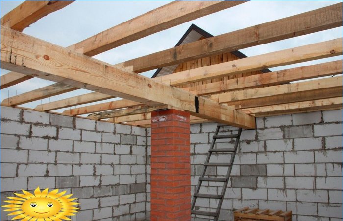 Panta acoperișului plat: construcția acoperișului plat
