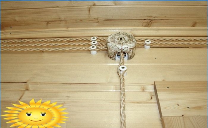 Reguli pentru instalarea cablurilor electrice într-o casă din lemn