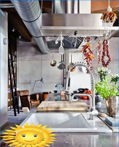Bucătărie cu o insulă: 20 de fotografii de design interior de bucătărie