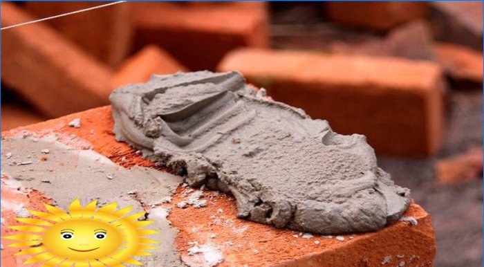 Caramida: mortar pentru zidărie pentru sobe și șeminee