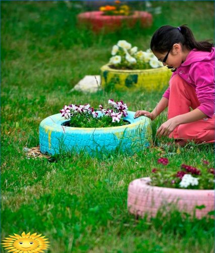 Ce poți face gard pentru un pat de flori: idei foto