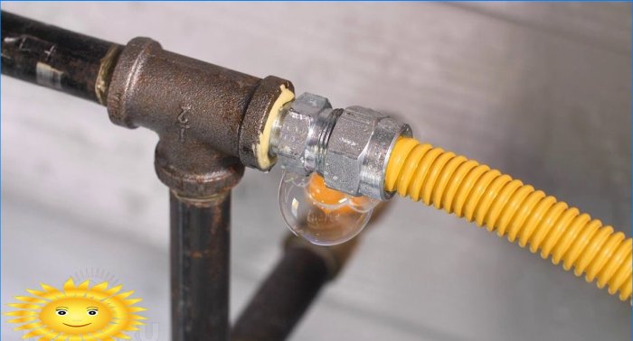 Cum să conectați soba la un cilindru de gaz din dulap