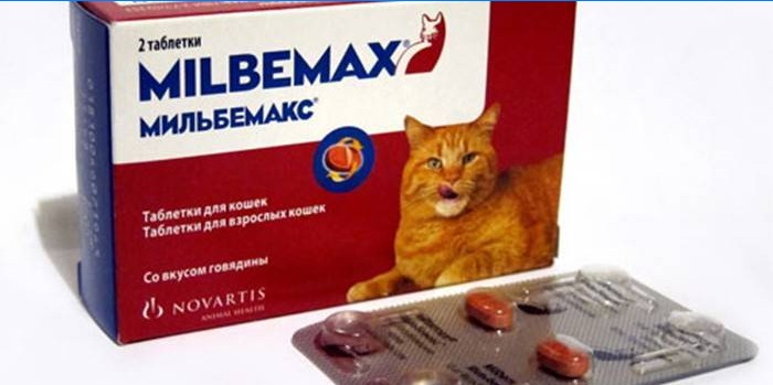 Pastile pentru pisici Milbemax în pachet