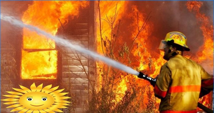 Măsuri de combatere a incendiilor într-o casă de țară