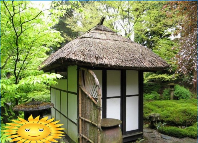 Grădina japoneză este un exemplu clasic de stil etnic în designul peisajului