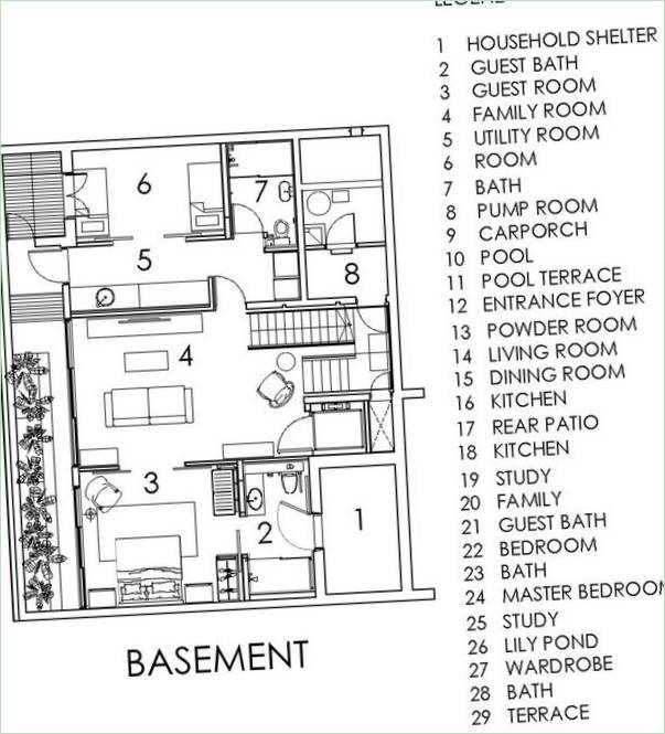 Planurile de etaj ale unei case izolate Chiltern House