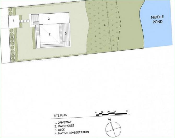 Un plan de etaj pentru o casă de țară din New York
