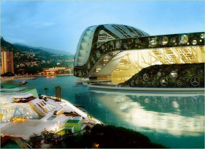 Proiect futurist de casă plutitoare Lilypad